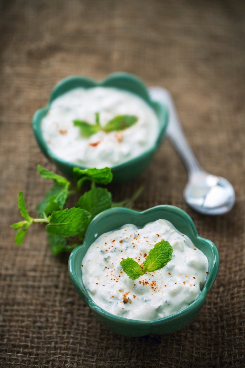 Freezable mint and coriander raita The Batch Lady