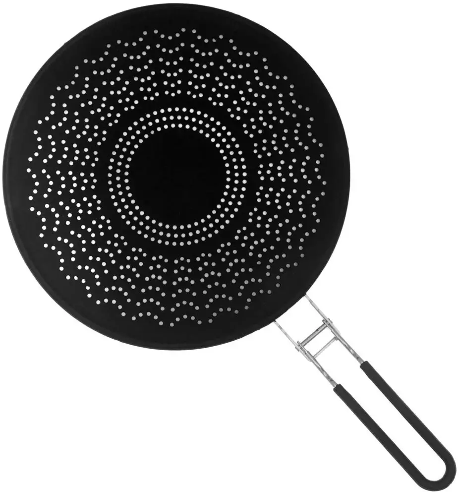 Splatter Screens Silicone Splatter Screen Pan Cover with Folding Handle