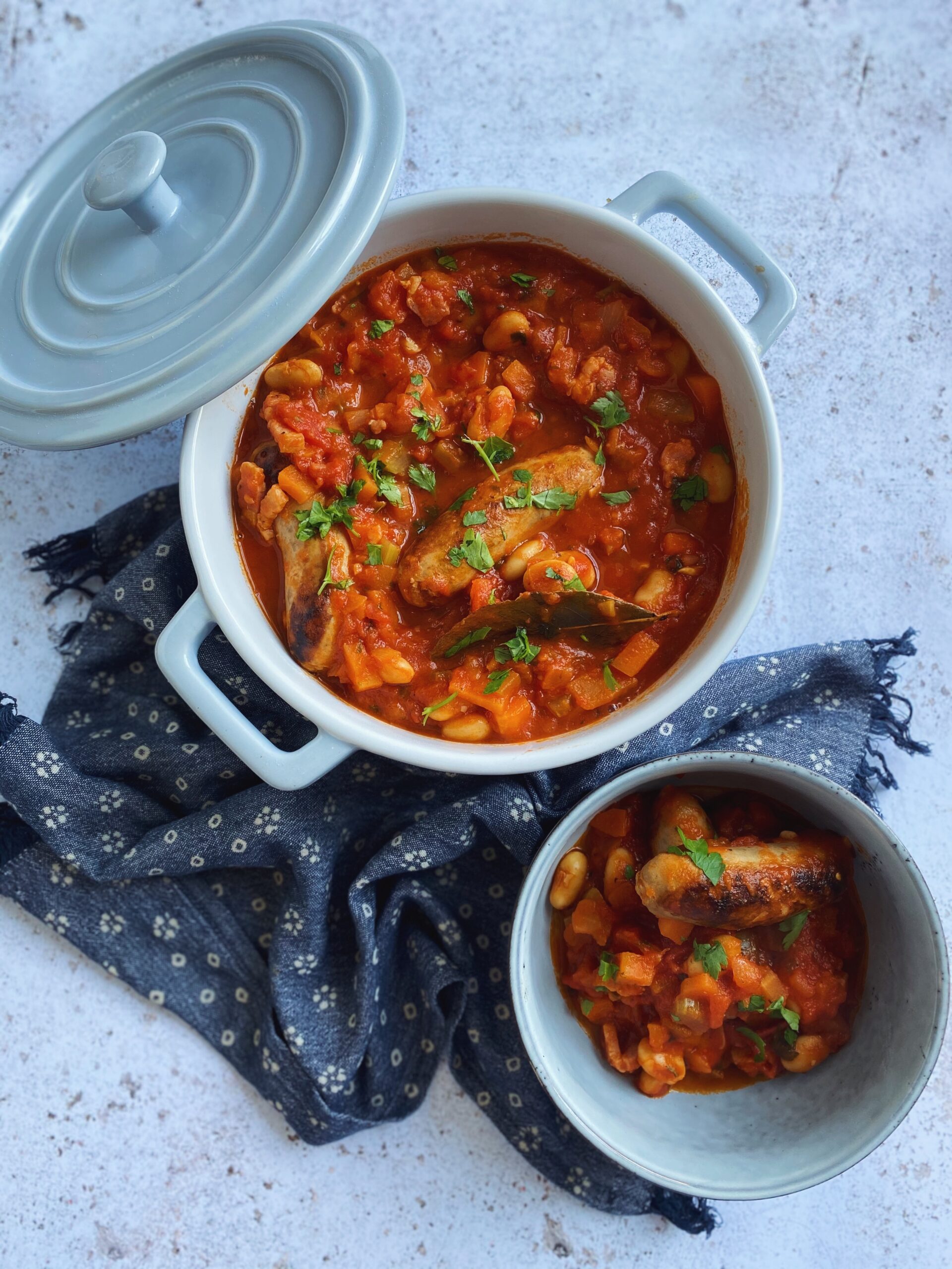 Sausage Cassoulet - The Batch Lady