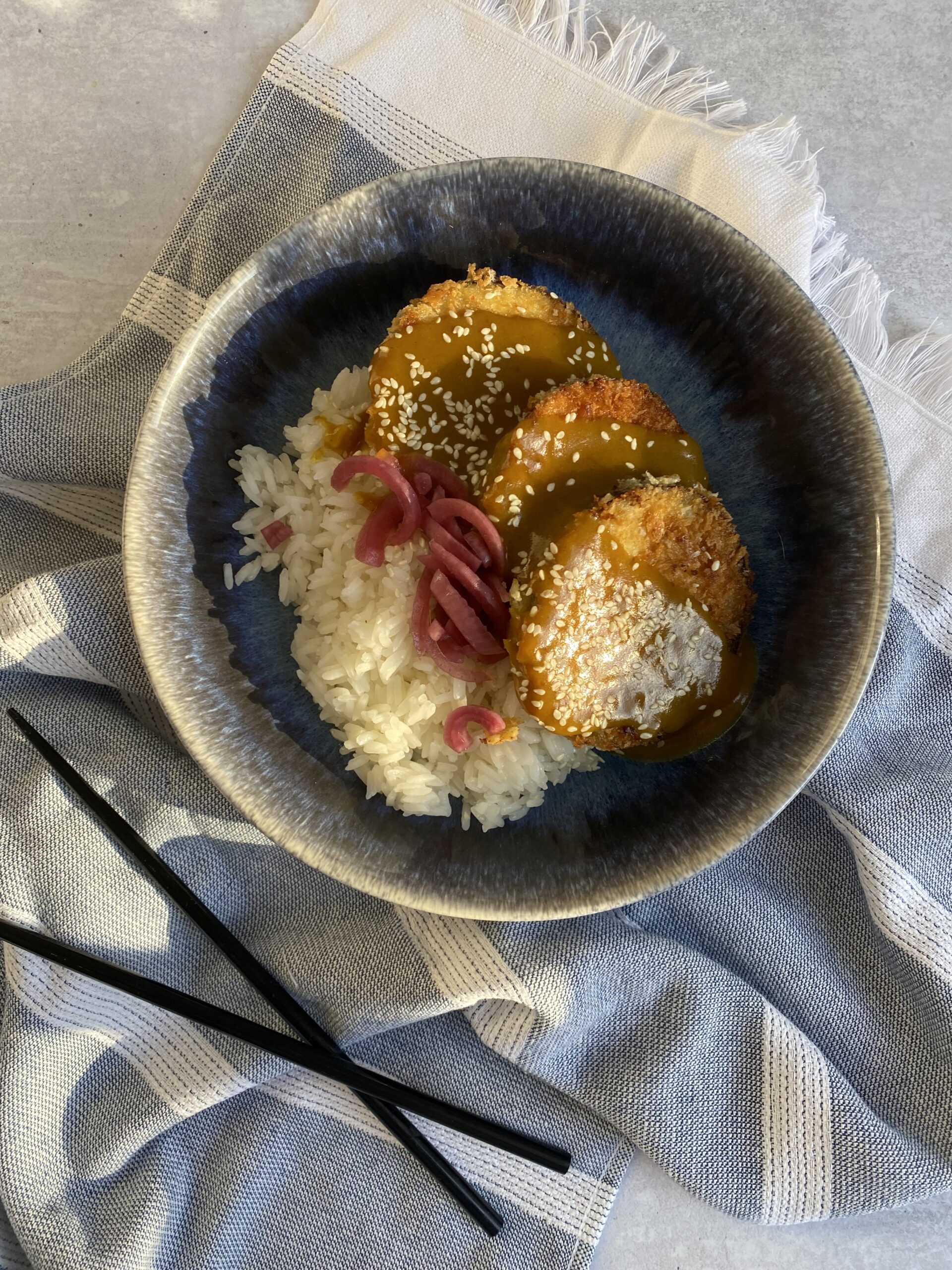 Aubergine Katsu Curry The Batch Lady