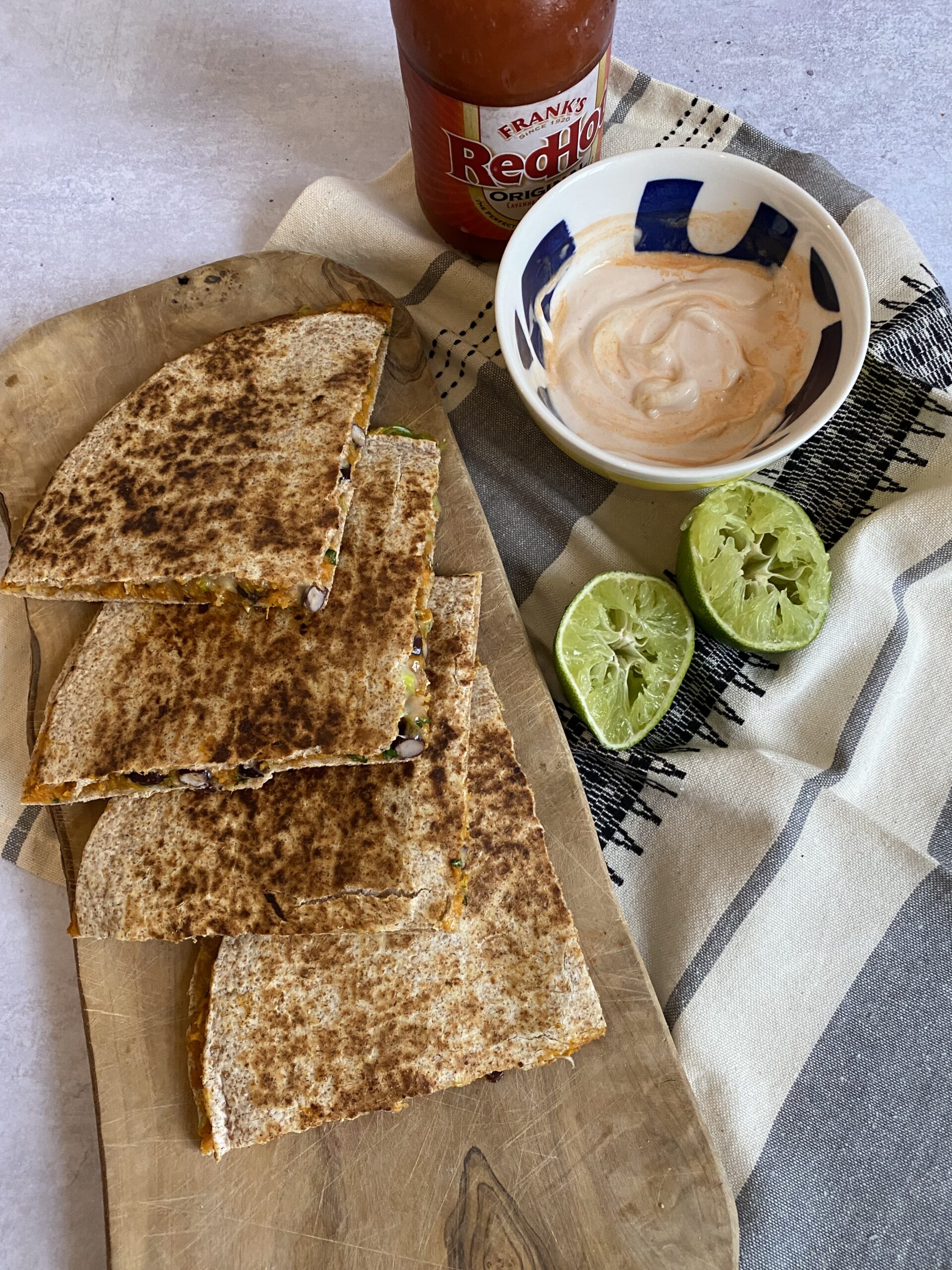 Sweet Potato and Black Bean Quesadillas - The Batch Lady